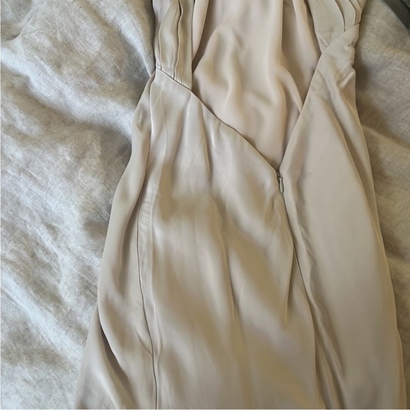 Brand new Meshki Claire satin maxi dress in Taupe / cream in size XS. - Picture 7 of 7